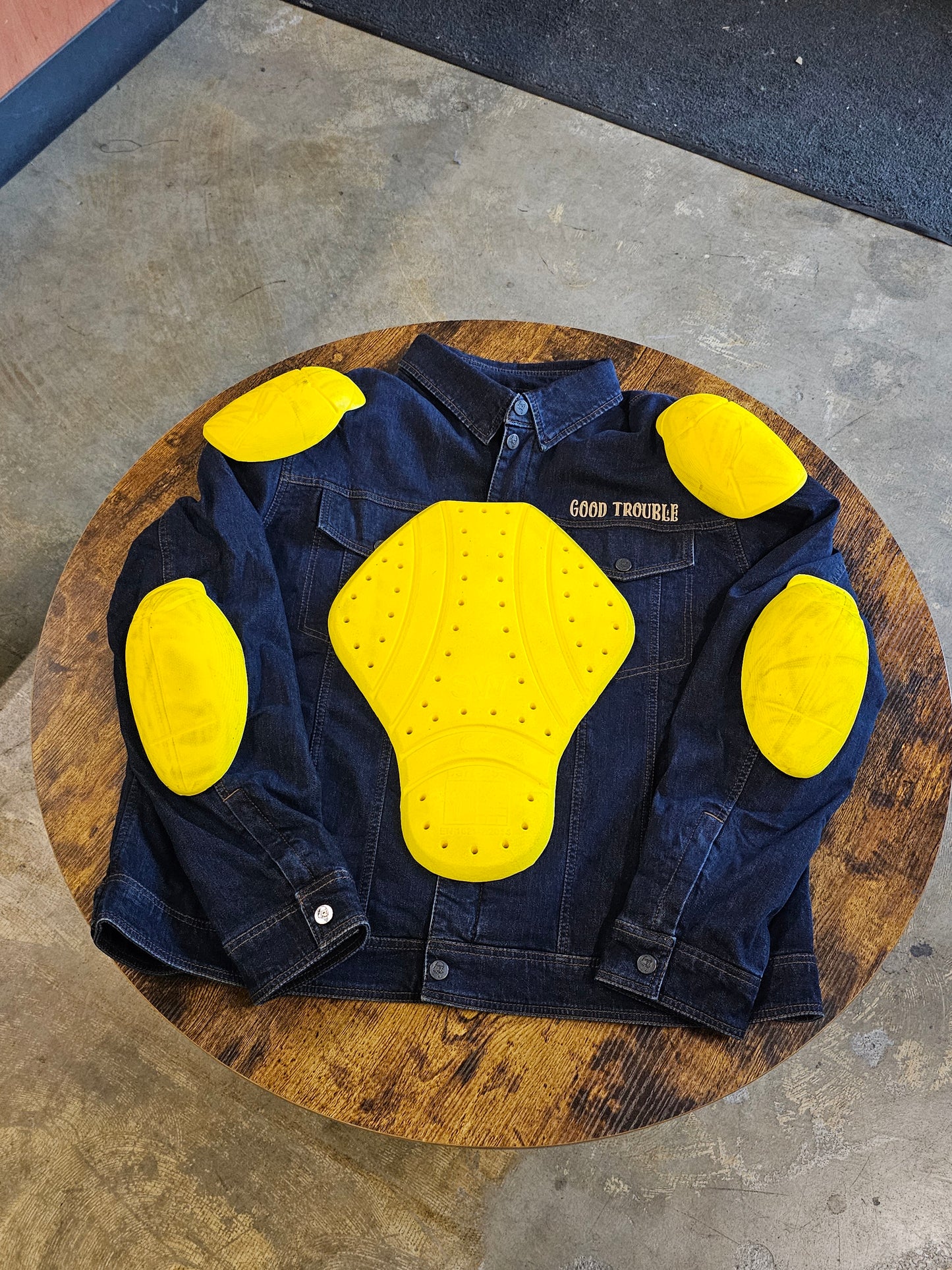 GOOD TROUBLE DENIM ARMORED JACKET