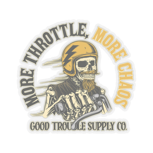 MORE THROTTLE, MORE CHAOS VINYL STICKERS