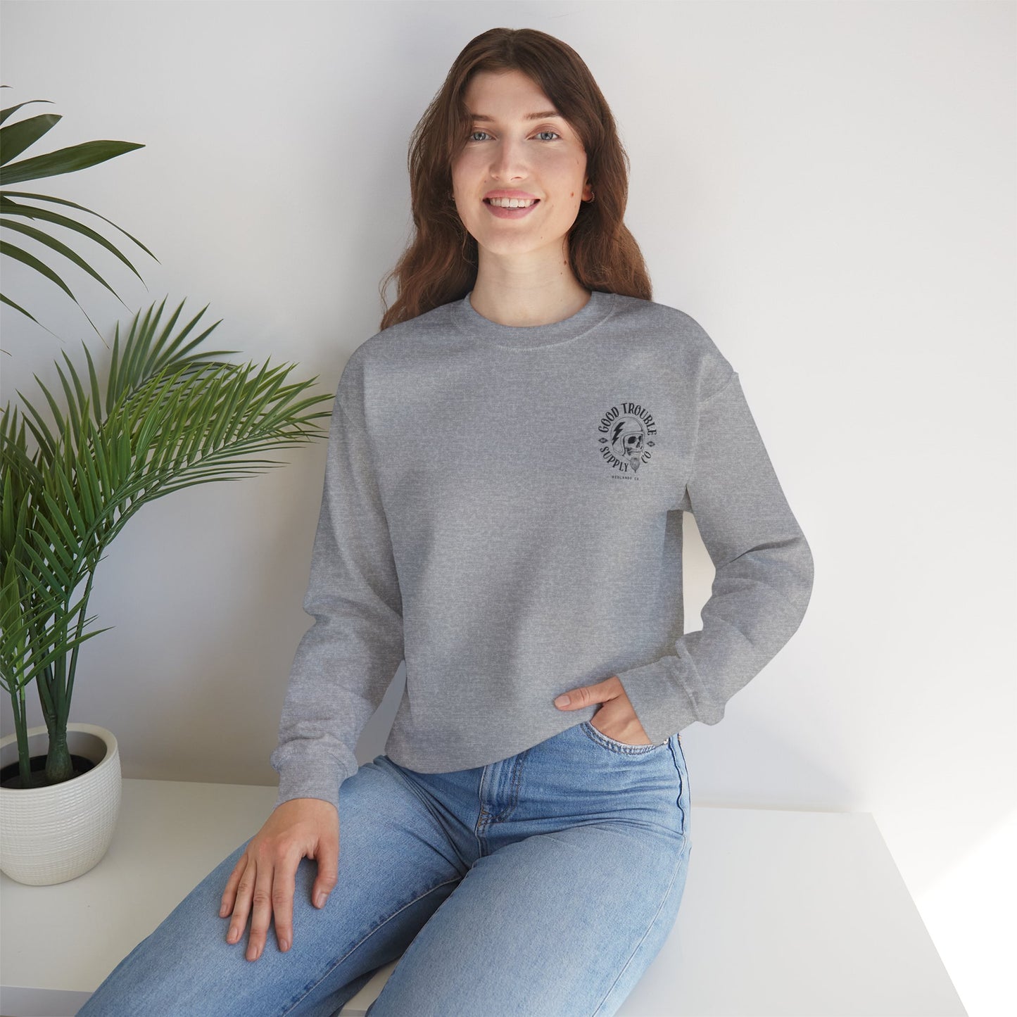 Good Trouble Logo Crewneck Sweatshirt