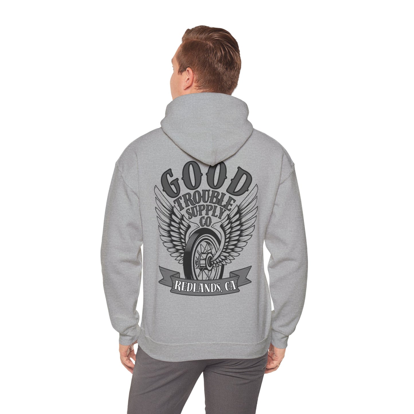 Winged Wheel Pull Over Hoodie