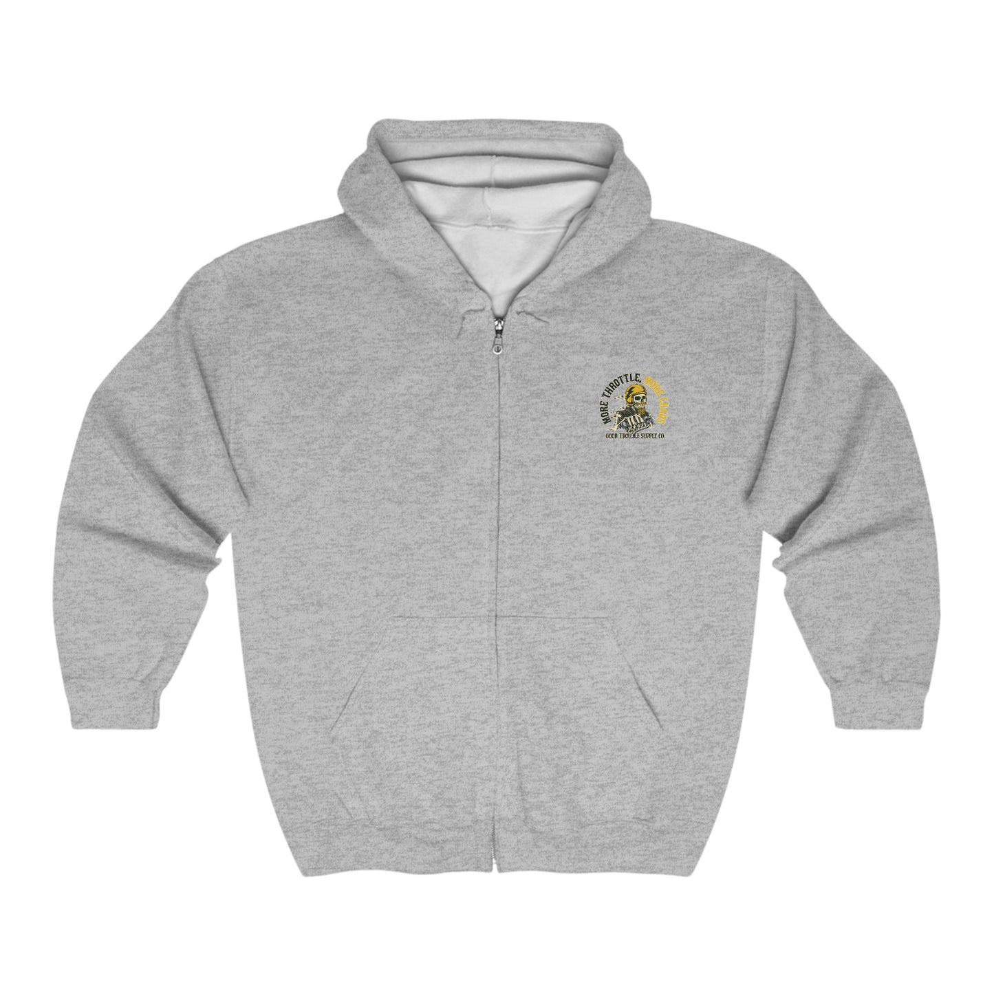 MORE THROTTLE, MORE CHAOS! FULL ZIP HOODIE