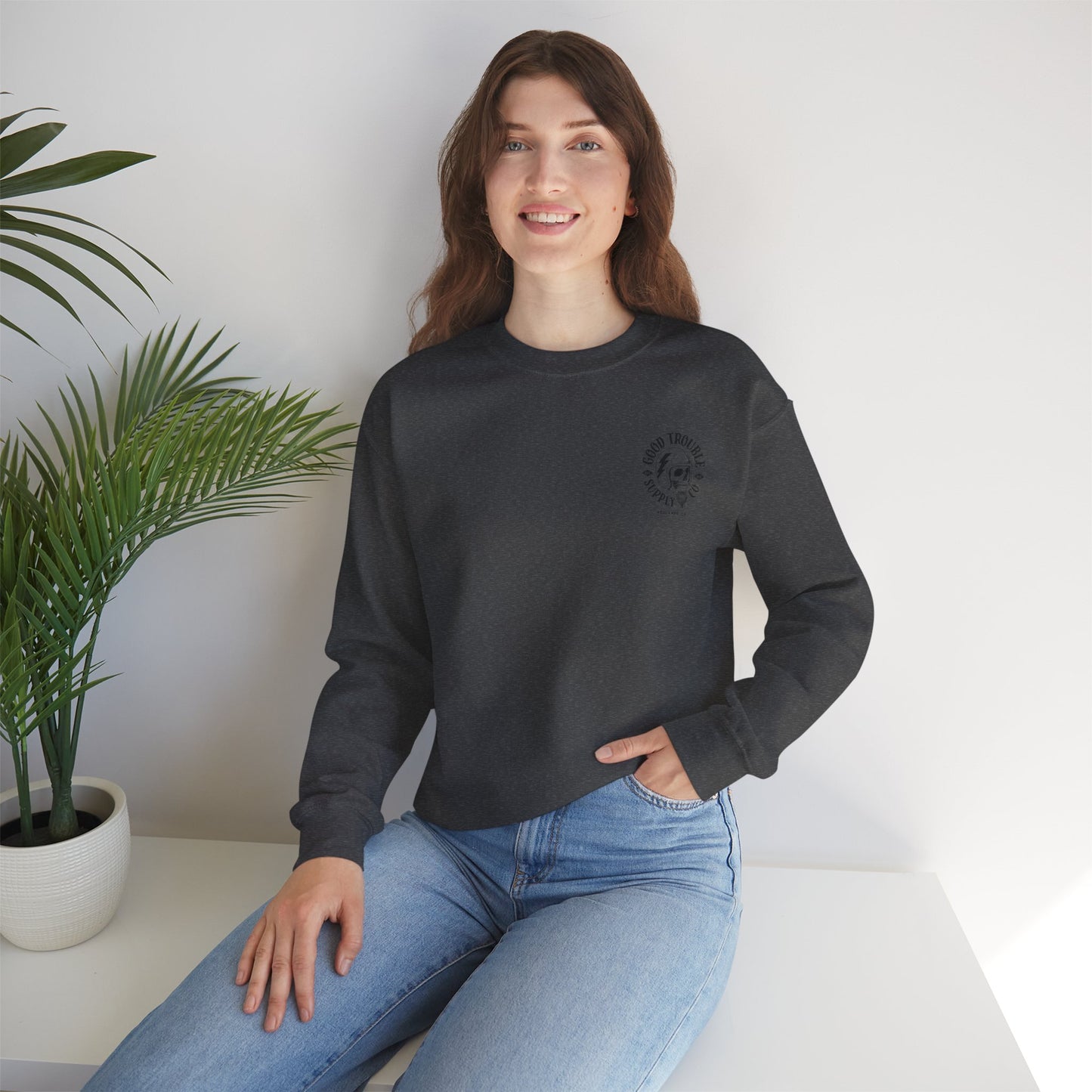 Good Trouble Logo Crewneck Sweatshirt