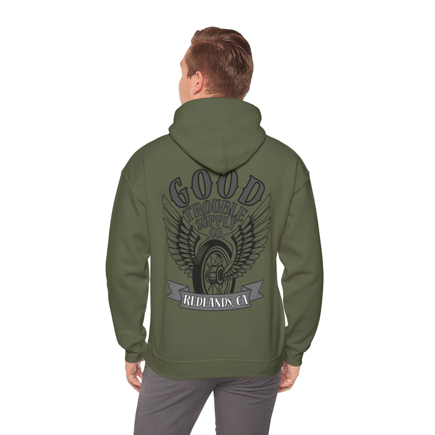 Winged Wheel Pull Over Hoodie