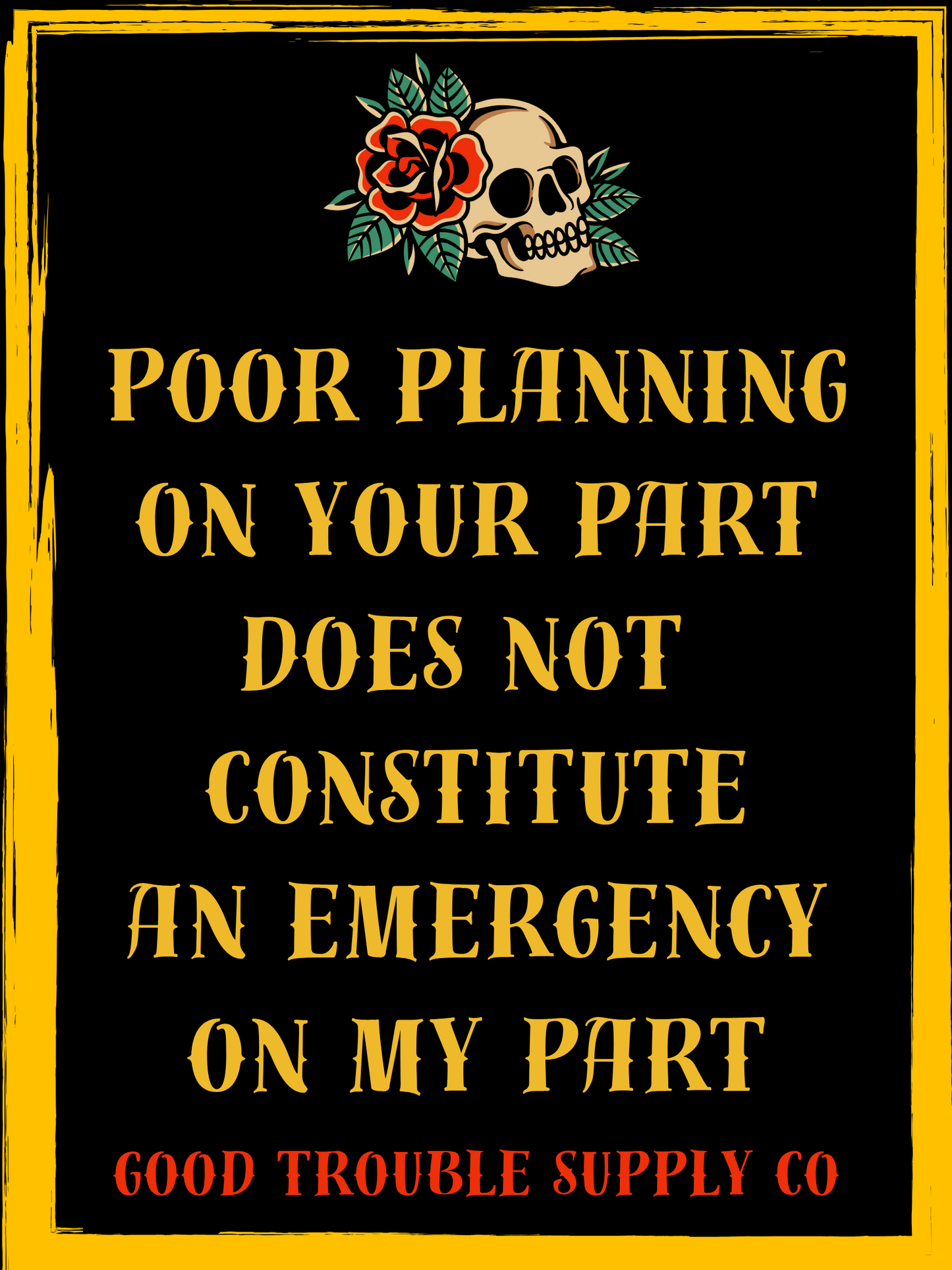 POOR PLANNING BANNER