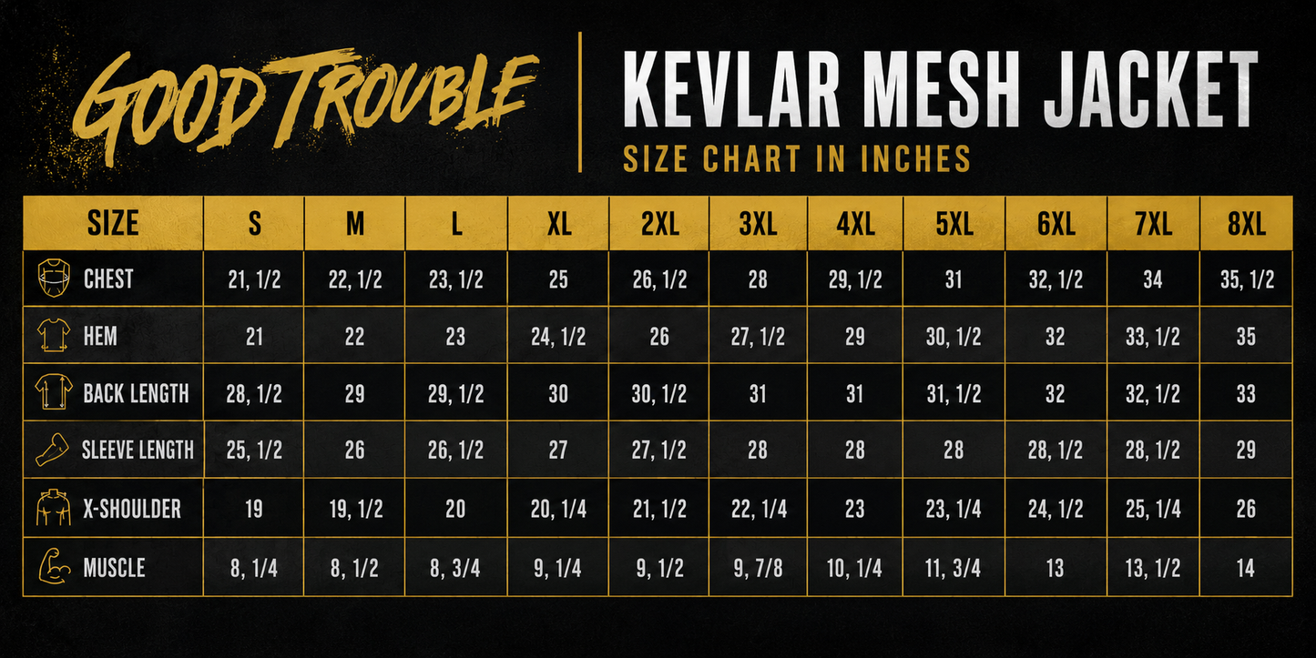 MENS GOOD TROUBLE KEVLAR MESH JACKET