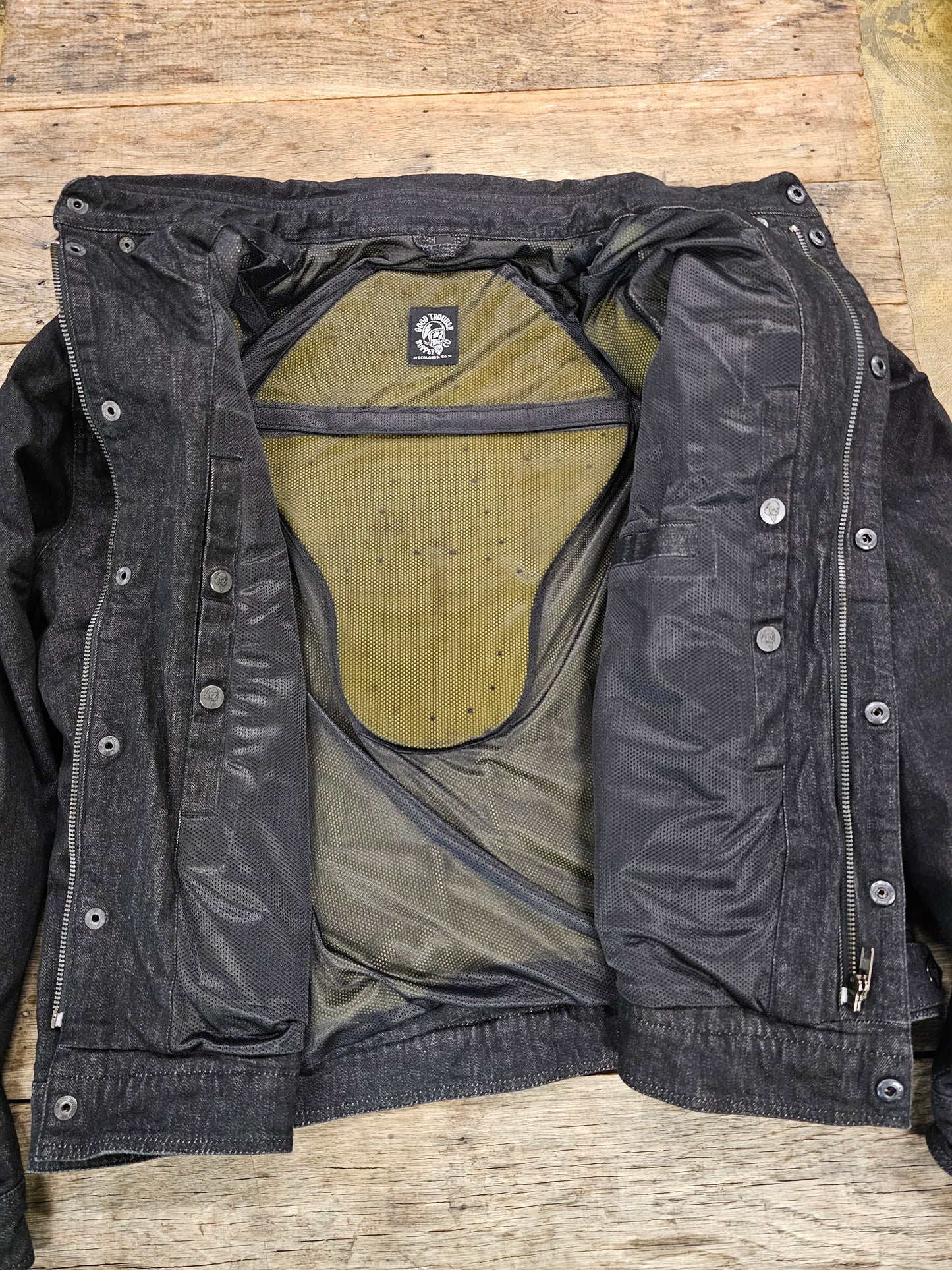 GOOD TROUBLE DENIM ARMORED JACKET