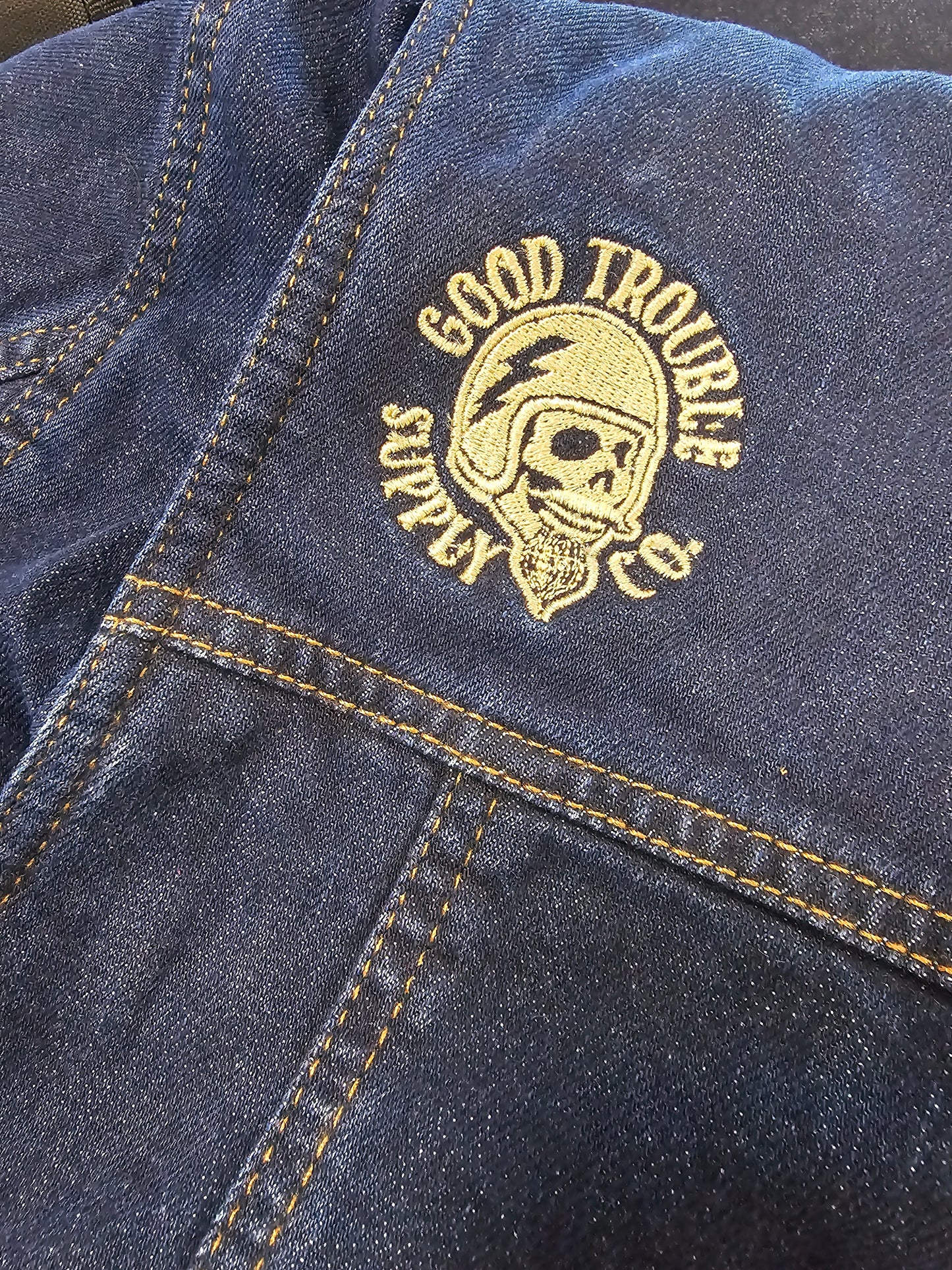 GOOD TROUBLE DENIM ARMORED JACKET