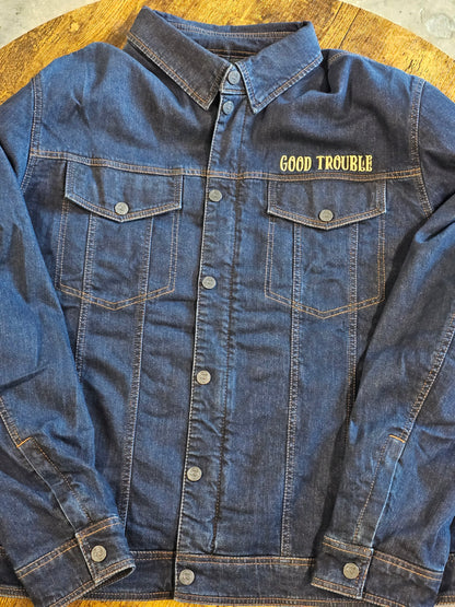 GOOD TROUBLE DENIM ARMORED JACKET