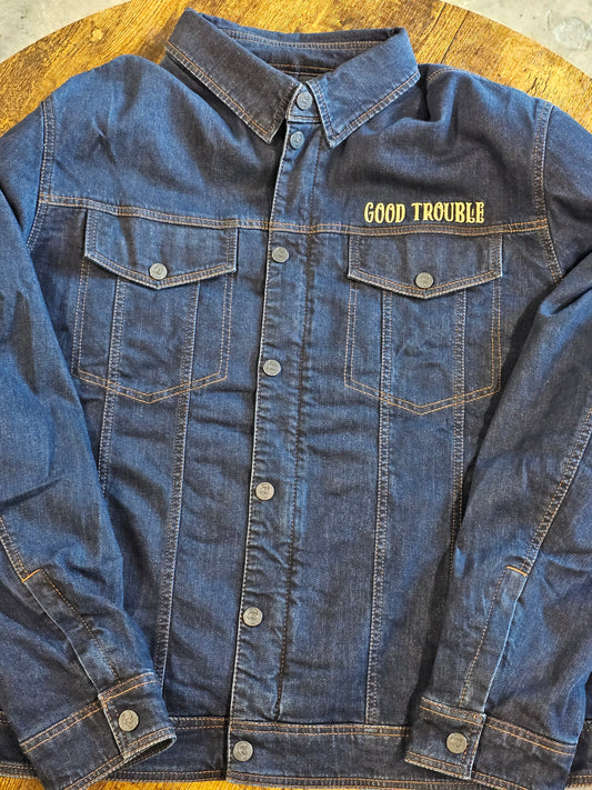 GOOD TROUBLE DENIM ARMORED JACKET