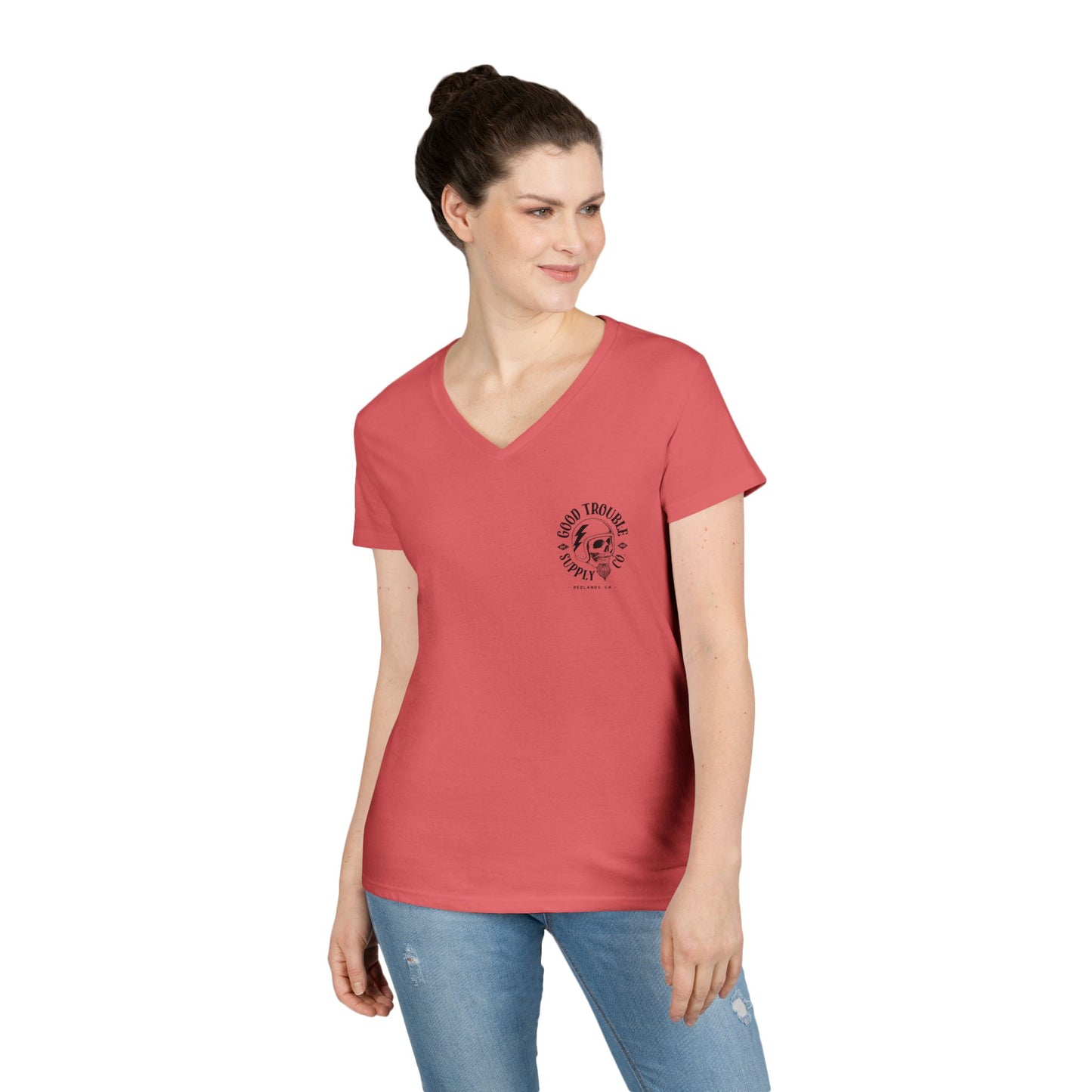 LADIES V-Neck "I Match Energy..." Tee