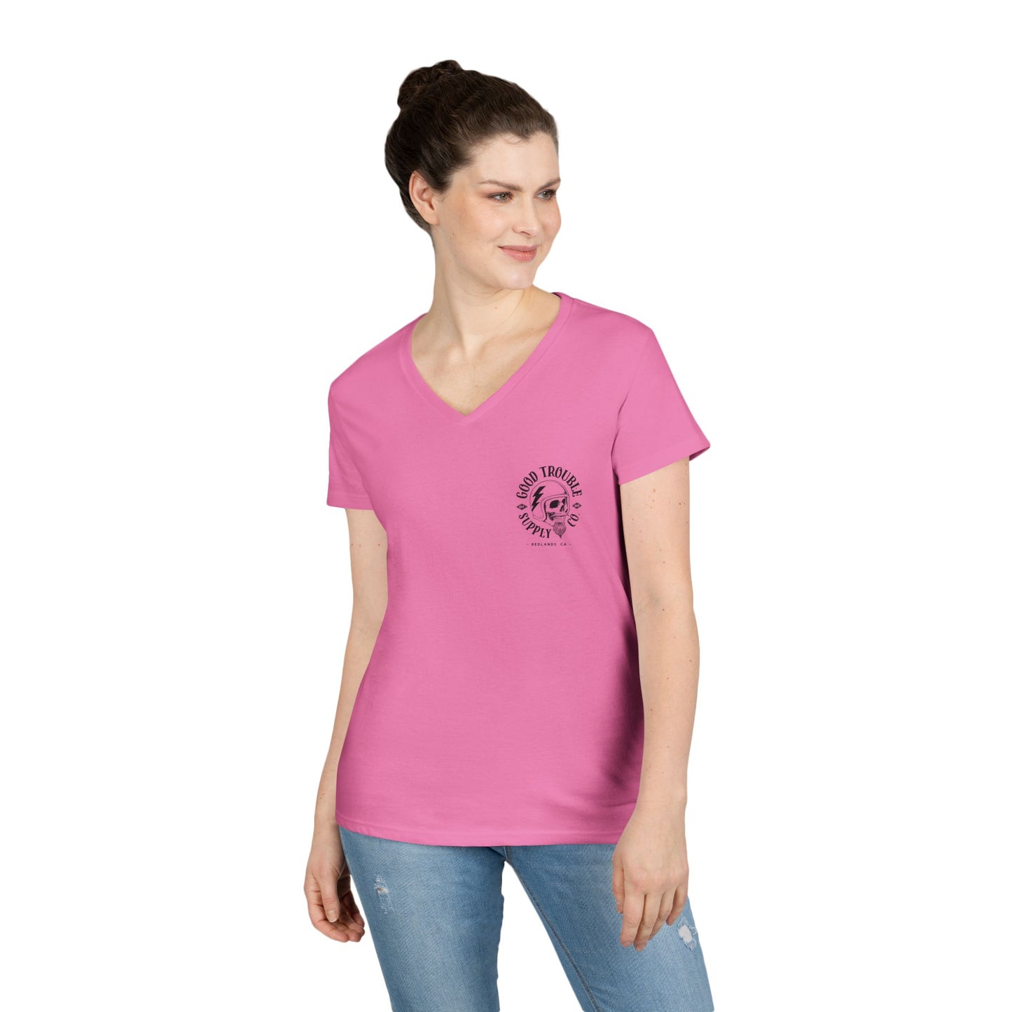 LADIES V-Neck "I Match Energy..." Tee