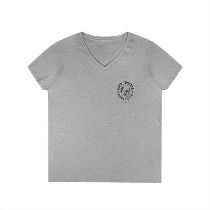 LADIES V-Neck "I Match Energy..." Tee