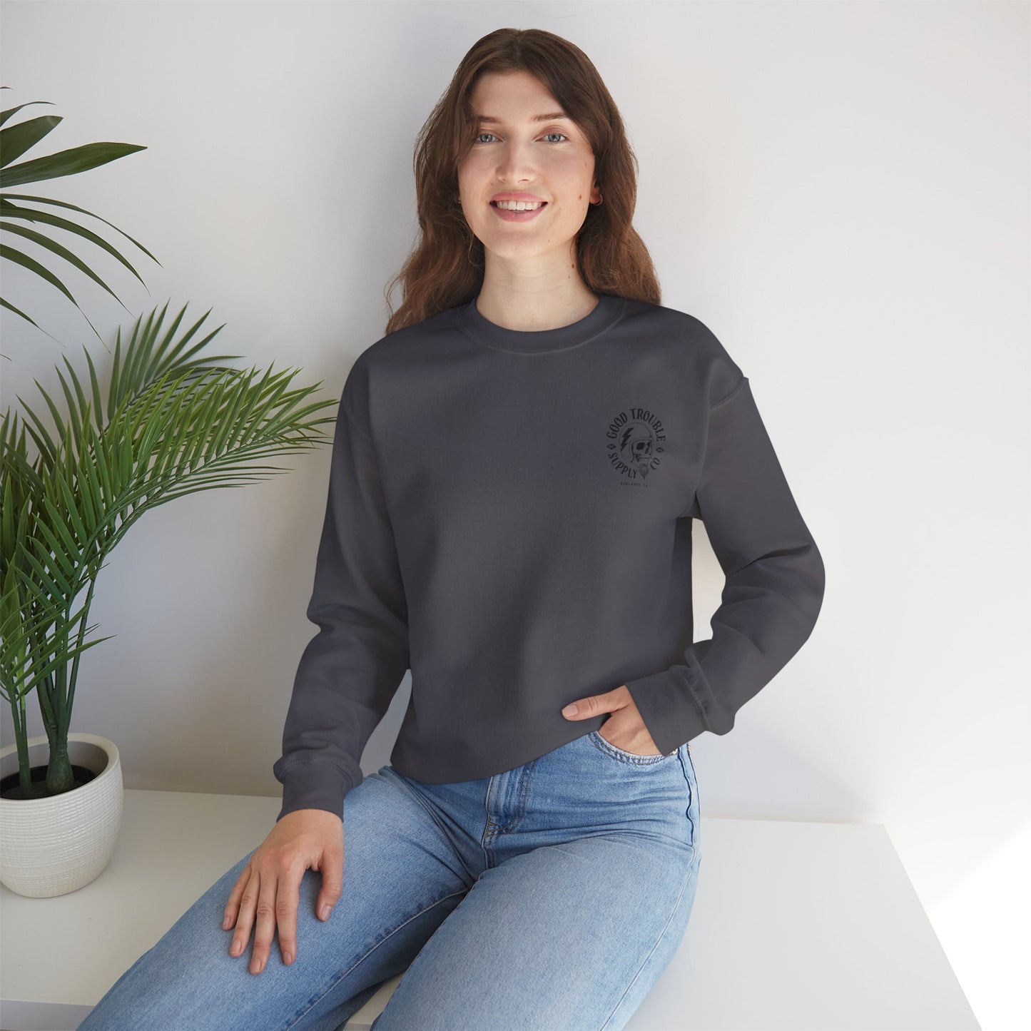 Good Trouble Logo Crewneck Sweatshirt