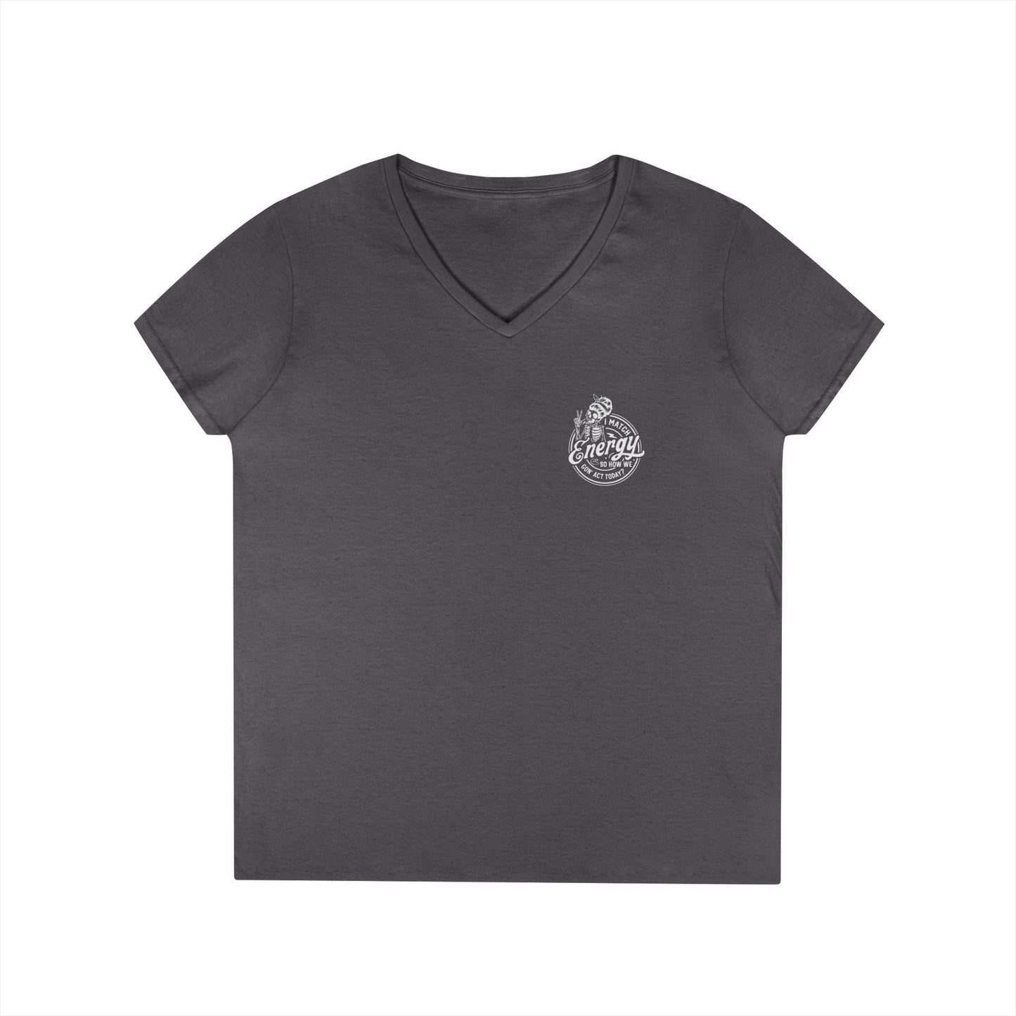 LADIES V-Neck "I Match Energy..." Tee