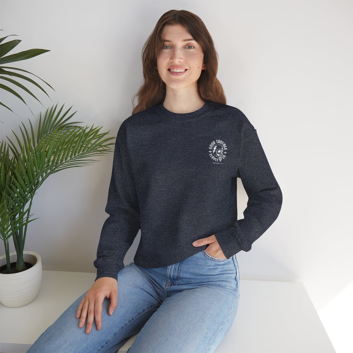 Good Trouble Logo Crewneck Sweatshirt