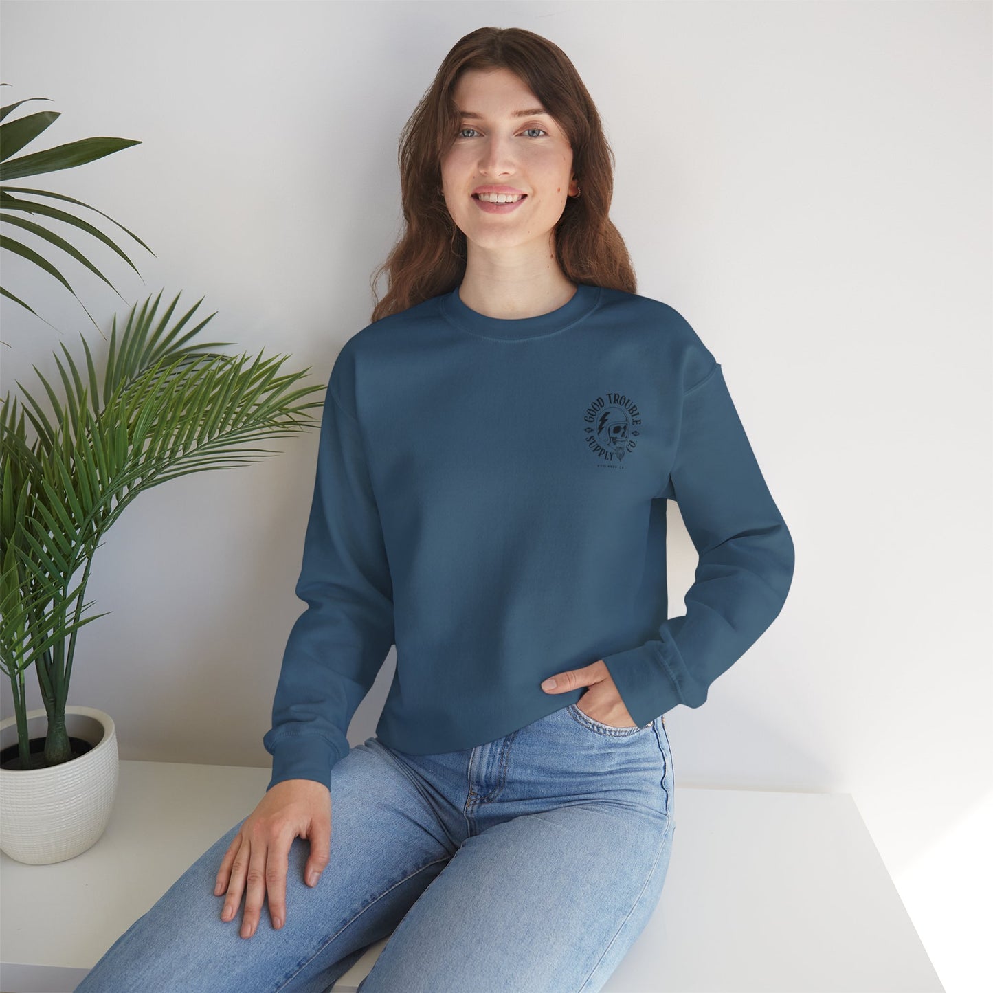 Good Trouble Logo Crewneck Sweatshirt