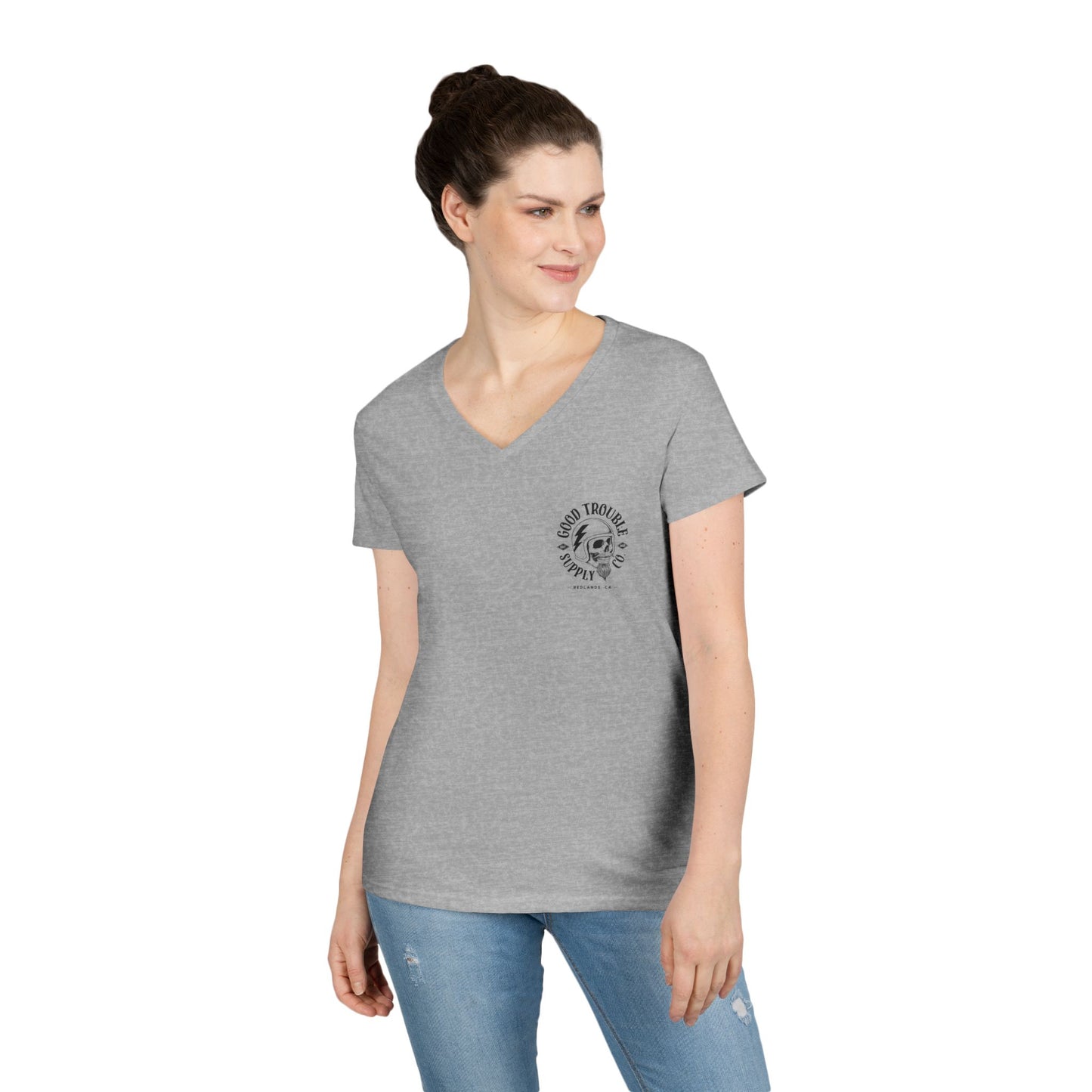 LADIES V-Neck "I Match Energy..." Tee