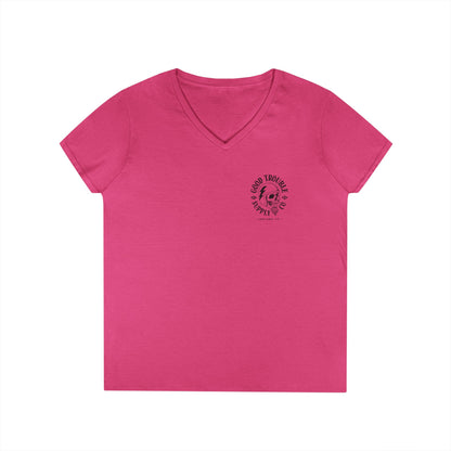 LADIES V-Neck "I Match Energy..." Tee