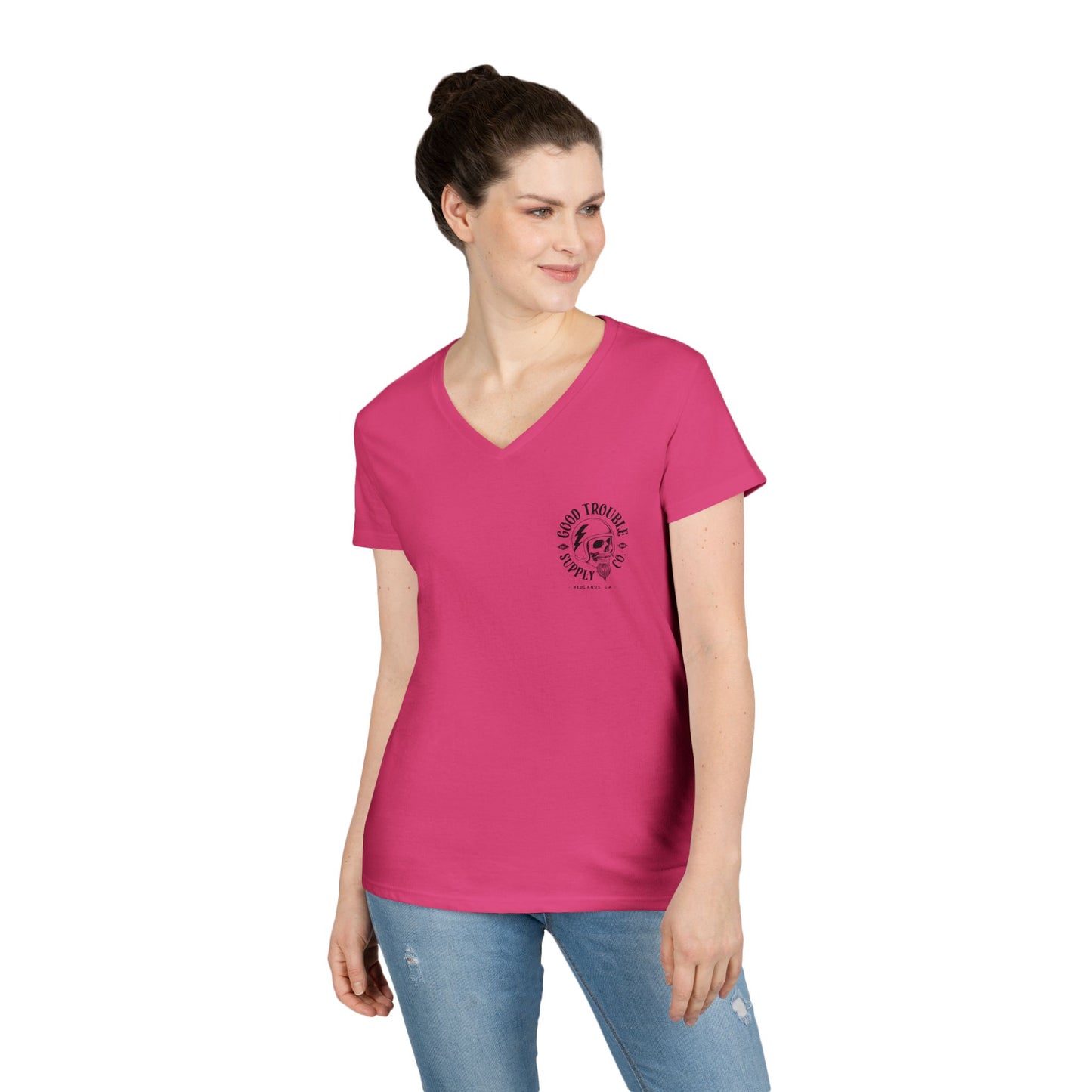 LADIES V-Neck "I Match Energy..." Tee