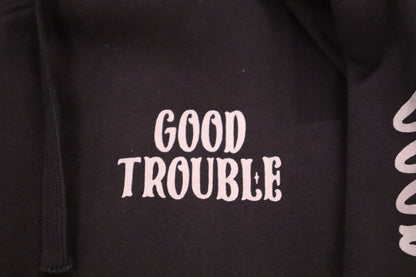 Good Trouble zippered Fleece Jacket