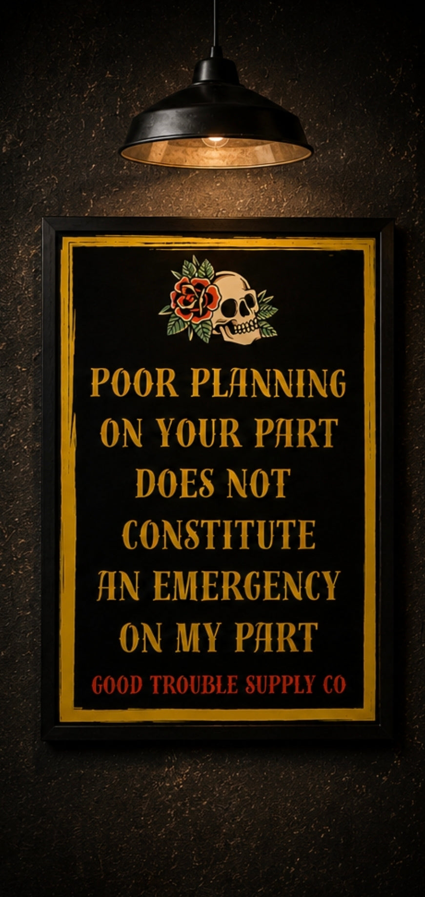POOR PLANNING BANNER