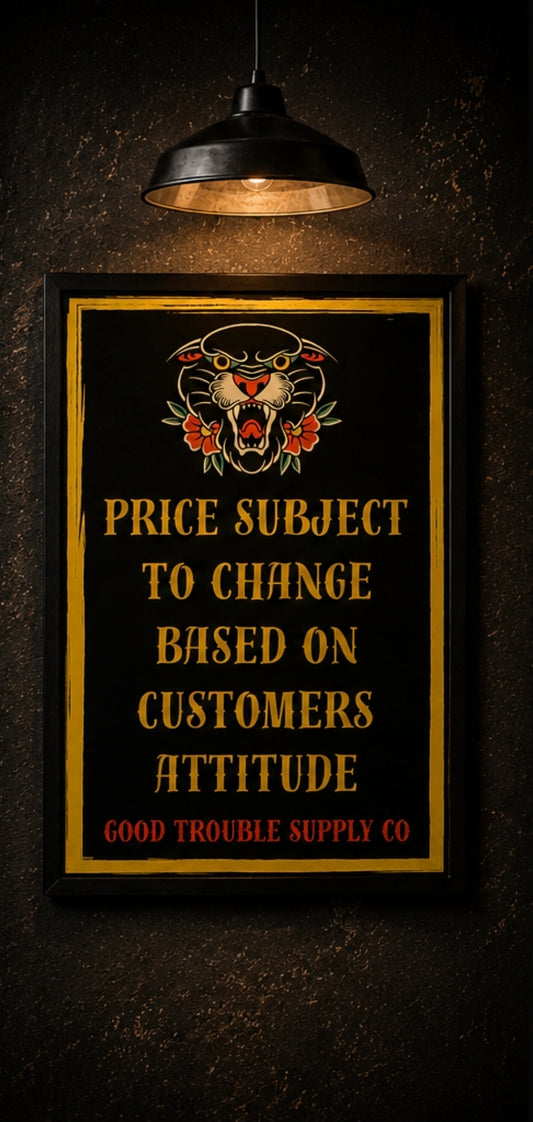 PRICE SUBJECT TO CHANGE BANNER