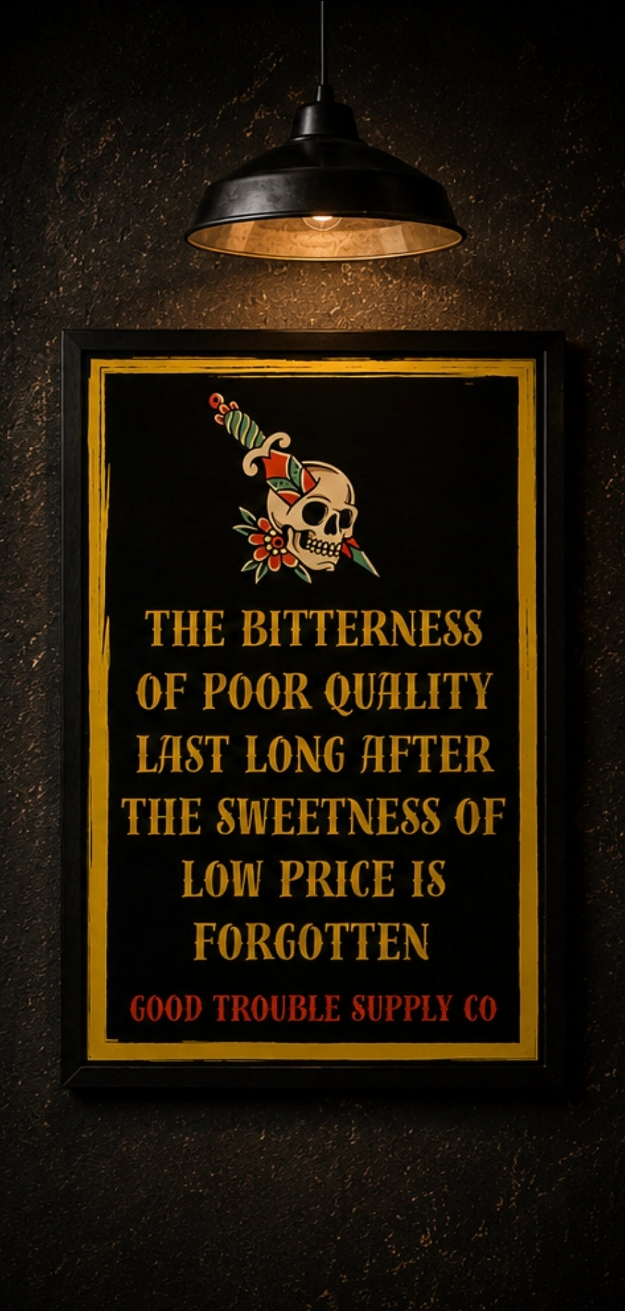 BITTERNESS OF POOR QUALITY BANNER