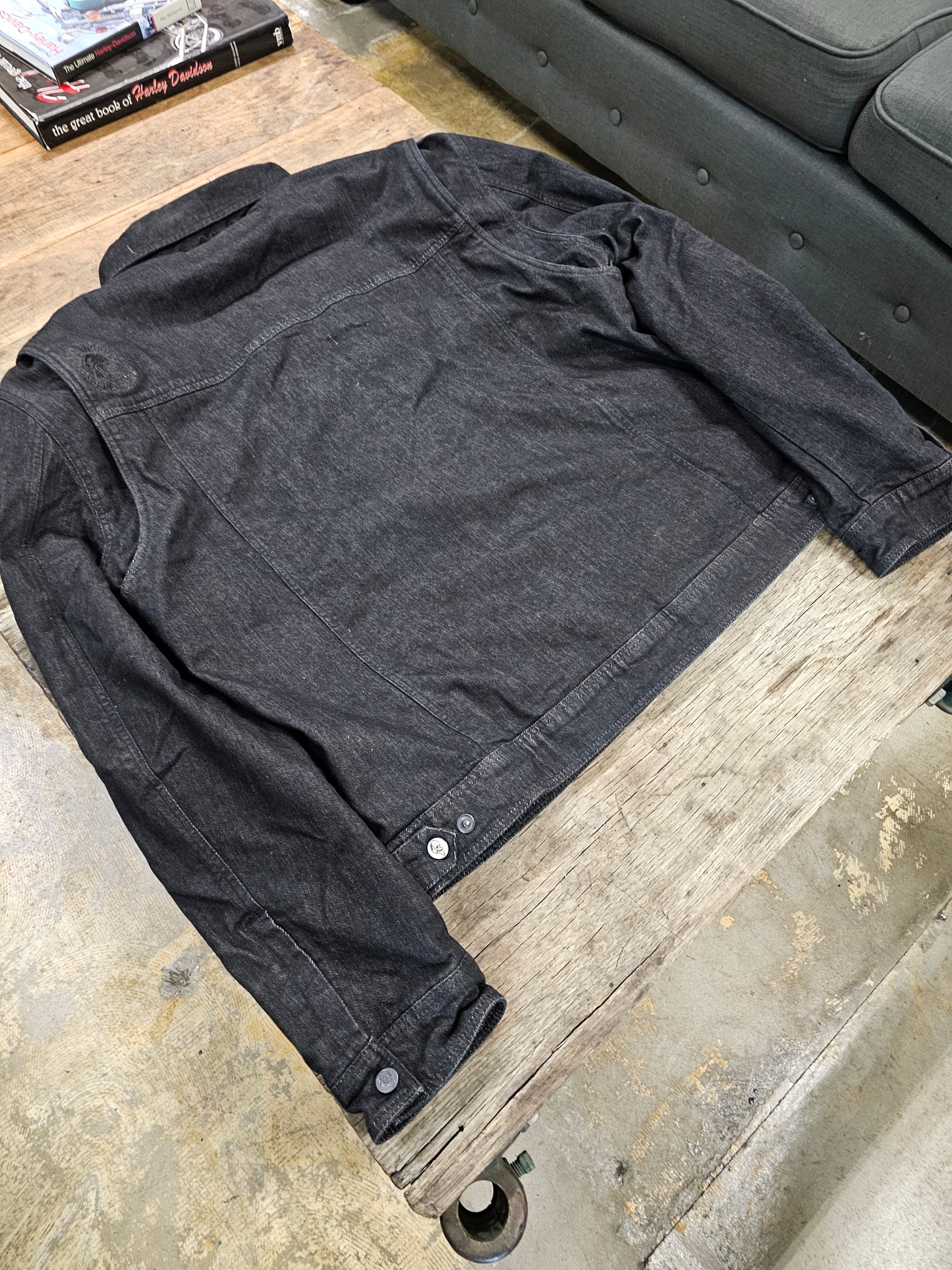 GOOD TROUBLE DENIM ARMORED JACKET