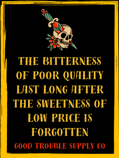 BITTERNESS OF POOR QUALITY BANNER